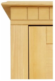 Natúr színű borovi fenyő tálalószekrény 180x35 cm Lisa – Støraa