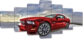 Vászonkép 210x100 Piros Ford Mustang