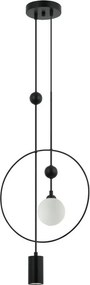 ITALUX PND-428892-BK TROSTI Egyágú Függesztett Lámpa Fém G9, GU10 IP20