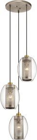 Kichler Asher II KL-ASHER-3PC-AP Függőlámpa 3x60 W/E27