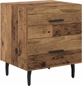 vidaXL Éjjeliszekrény fiókkal Öreg fa 40 x 35 x 47,5 cm Faanyag