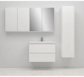 Cersanit S801-221-DSM - Falra szerelhető MODUO 80 cm széles fürdőszobaszekrény mosdóval, fehér