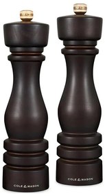 Cole&amp;Mason - Só- és borsdaráló készlet LONDON 2 db 22 cm bükkfa/barna