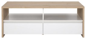 Fehér-natúr színű dohányzóasztal 60x120 cm Next – Tvilum