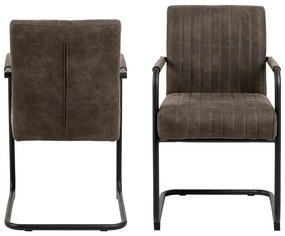 Sötétszürke étkezőszék szett 2 db-os Adele – Actona