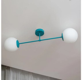 Felületre szerelhető csillár MOON 2xE27/15W/230V türkiz