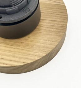Mennyezeti lámpa HARMA WOOD 1xE27/15W/230V tölgy/fehér Ø 25 cm
