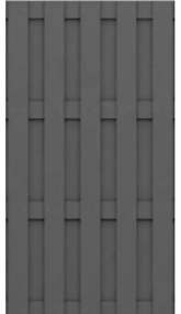 PRAKTIKER WPC KERÍTÉS PANEL 90X180 CM, ANTRACIT