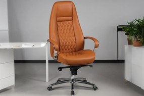 CONTINENTAL bőr irodai szék - caramel