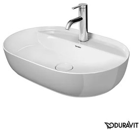 Mosdó lapra Duravit Luv 60x40 cm fehér színben fényes felülettel csaptelep nyílás, túlfolyás nélkül 0380600000