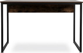 Íróasztal 120 cm méretben, rusztikus tölgy/fekete színben ROSS