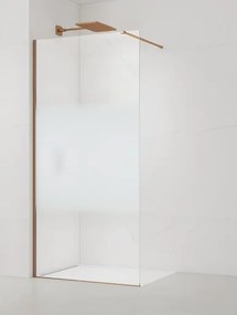 SAT Walk-in zuhanyparaván 90 cm szálcsiszolt rose gold SATBWI90MPPRRG