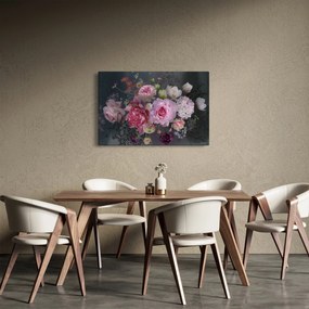 Kép - kerti virágok (90x60 cm)