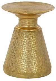 Arab stílusú lerakó kisasztal Réz színű 37x47 cm