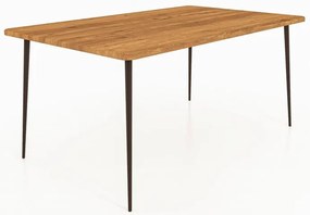 Tölgyfa étkezőasztal 160x90 cm Kula – The Beds