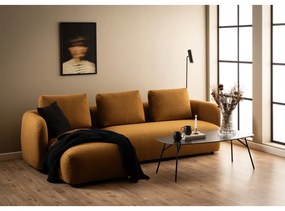 Fekete dohányzóasztal kerámia asztallappal 60x120 cm Caracas – Actona