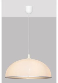 Csillár zsinóron CIRCLE 1xE27/15W/230V fehér