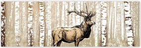 Poszterek 200x66 Szarvas Nyírfa Erdő