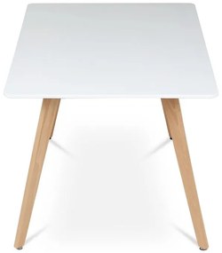 Étkezőasztal 120×80 cm, MDF, Fehér. DT-313 WT