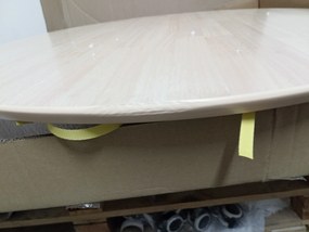 Akciós NELSON étkezőasztal méz tölgy dekorasztallappal 90x90 II. osztály