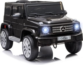 HOMCOM Elektromos Autó Gyerekeknek 3+ Év BENZ G500 Off-Road Akkumulátoros 12V Elektromos Jármű Távirányítóval, Zenével, Közlekedési Dallammal, Sebessé