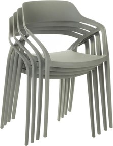 Rakásolható szék, szürke, ALFIO