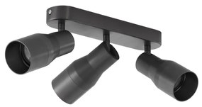 Kerek mennyezeti spotlámpa, antracit GU10 50 mm 3-fényes - Stanley