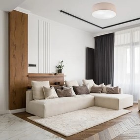 Mennyezeti lámpa SIRJA DOUBLE 4xE27/15W/230V átm. 45 cm bézs