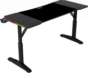 LUMEN RGB LED gamer asztal 120 × 60 cm