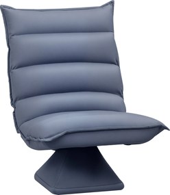 HOMCOM Ágyterítő Fotel Állítható Háttámlával, Forgatható Meditációs Szék, Fotel Nappaliba, Irodába, Mikroszálas Szövet, Szürke, 62 x 70 x 95 cm | Aoso