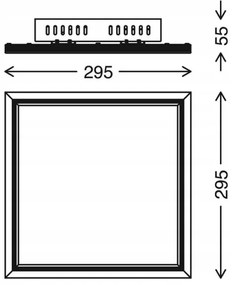 Telefunken 301506TF - LED RGBW Dimmelhető panel LED/18W/230V 4000K + távirányító