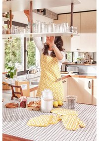 Hexagon 2 db sárga pamut edényfogó - Tiseco Home Studio