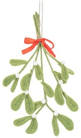 Gyapjú kézzel készített karácsonyfadísz 25 cm Mistletoe – Sass & Belle