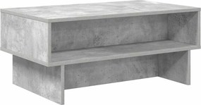 vidaXL Dohányzóasztal Beton Szürke 80 x 46 x 35 cm Faanyag