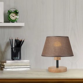 Brilagi - LED Asztali lámpa ANTHONY 1xE14/40W/230V tölgy/barna