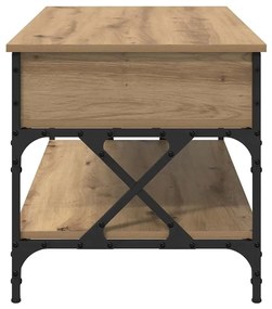 vidaXL Dohányzóasztal Artisan tölgy 100 x 50 x 50 cm Faanyag