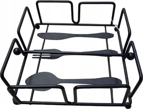 Szalvétatartó Nice Life fém fekete 1 db