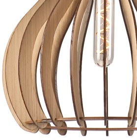 Csillár zsinóron TUCCI 1xE27/60W/230V átm. 29 cm tölgy