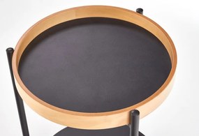 Rolo Dohányzóasztal Tölgy-Fekete