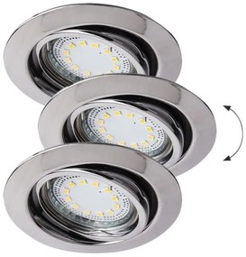 Rabalux 1050 - KÉSZLET 3xLED Beépíthető lámpa LITE 3xGU10-LED/3W/230V