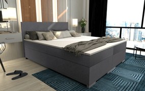 Boxspring ágy, szürke, 160x200, ADARA