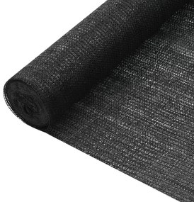 Fekete HDPE belátásgátló háló 1 x 50 m 75 g/m²