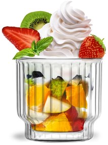2 db-os duplafalú pohár készlet, 260 ml - Vialli Design