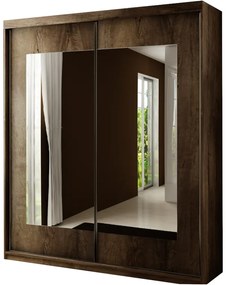 AFILA 150 ruhásszekrény, 150x200x62, sötét hamu