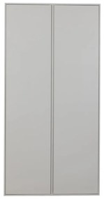 Világosszürke borovi fenyő ruhásszekrény 100x200 cm Maevy – WOOOD